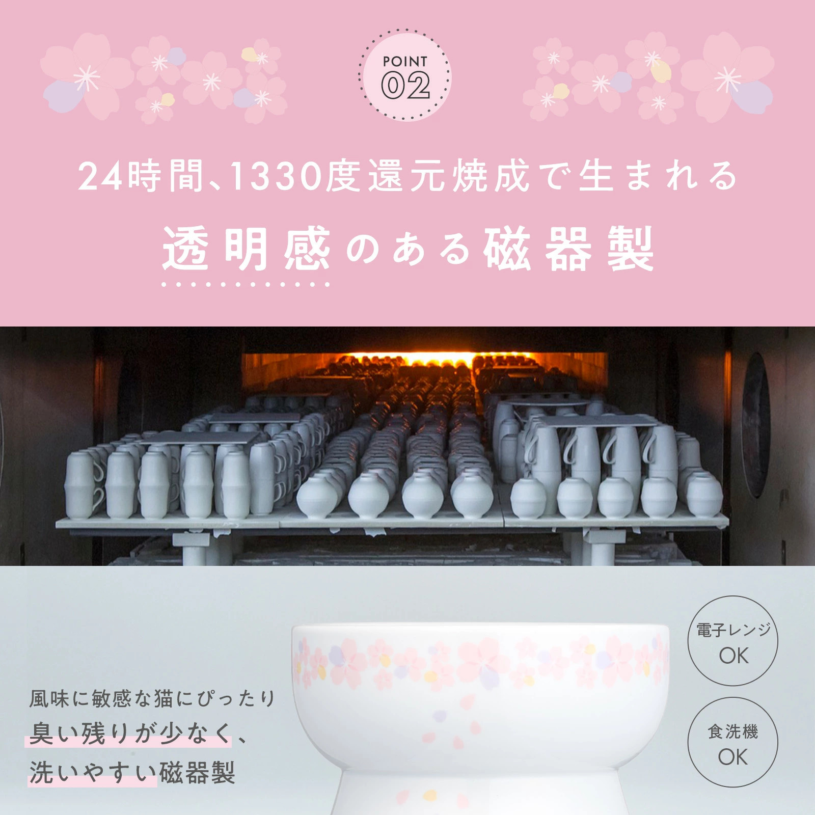 Necoichi 2026櫻花 高腳水碗