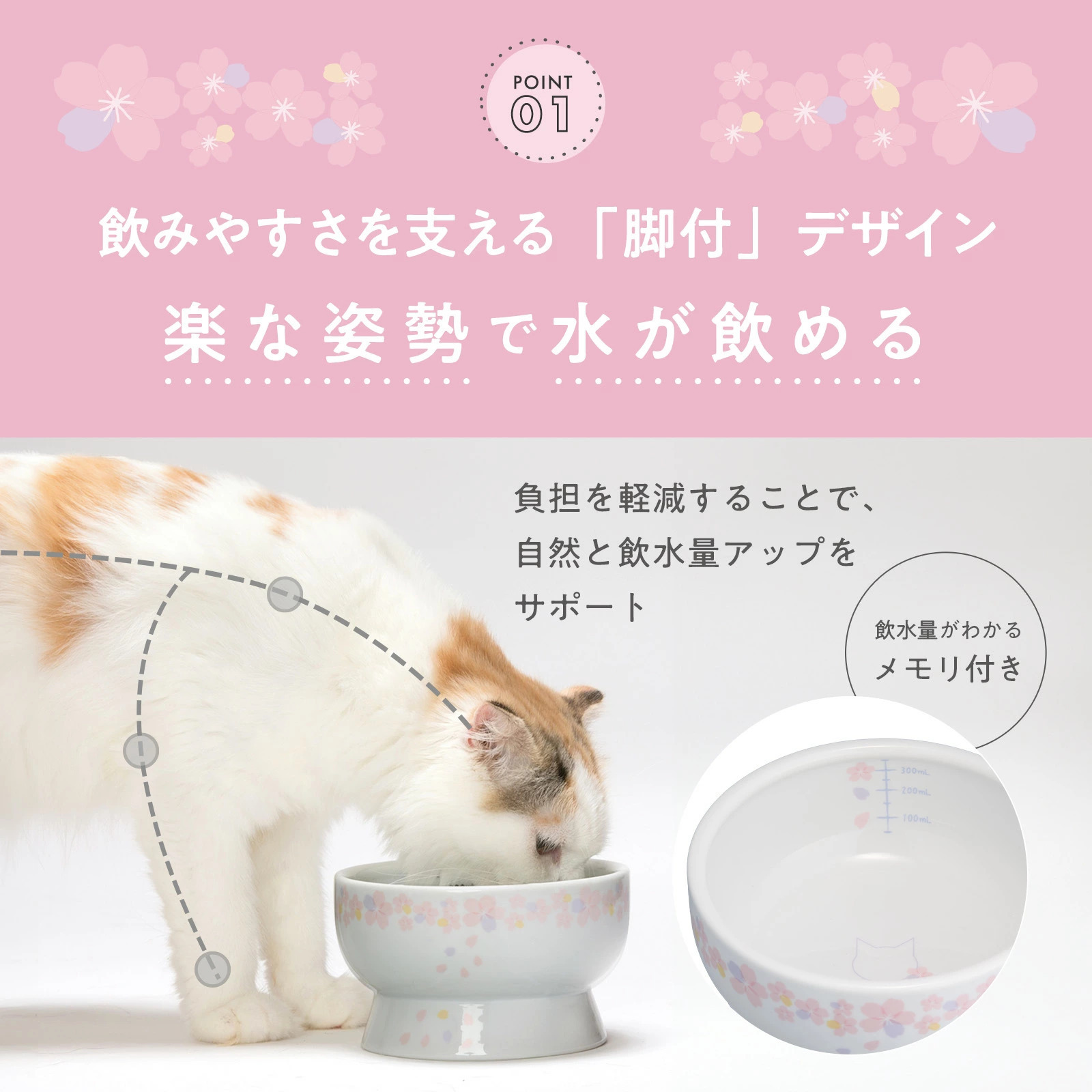 Necoichi 2026櫻花 高腳水碗