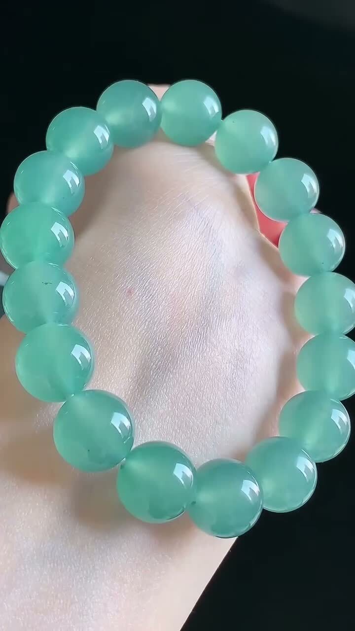 翡翠冰晴手串 (11.7mm直徑),天然翡翠A玉, 緬甸玉, Jade, Jadeite