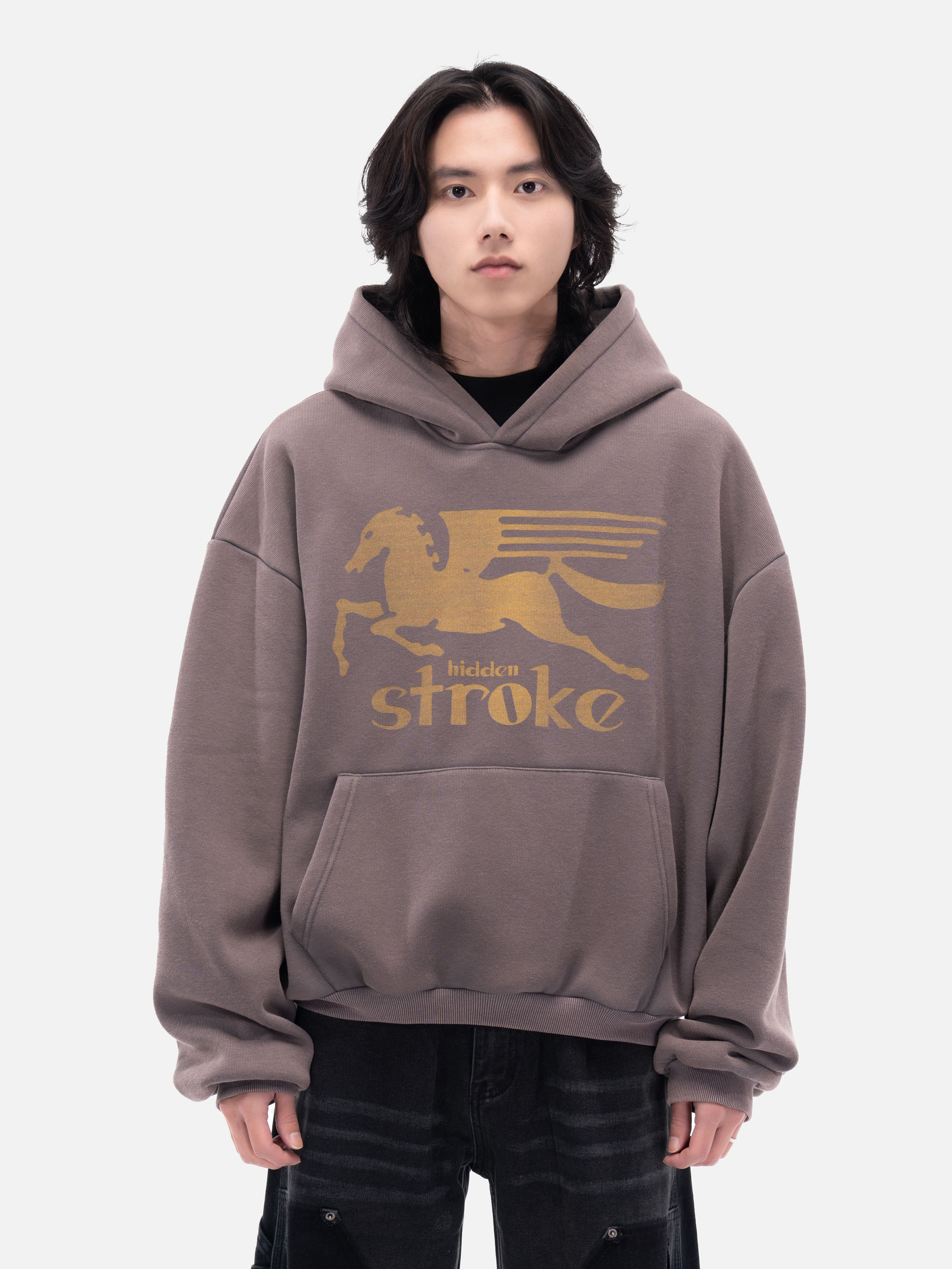 【最後現貨】ACR 馳騁年代 戰馬 印花 刷毛 連帽 大學T 帽T