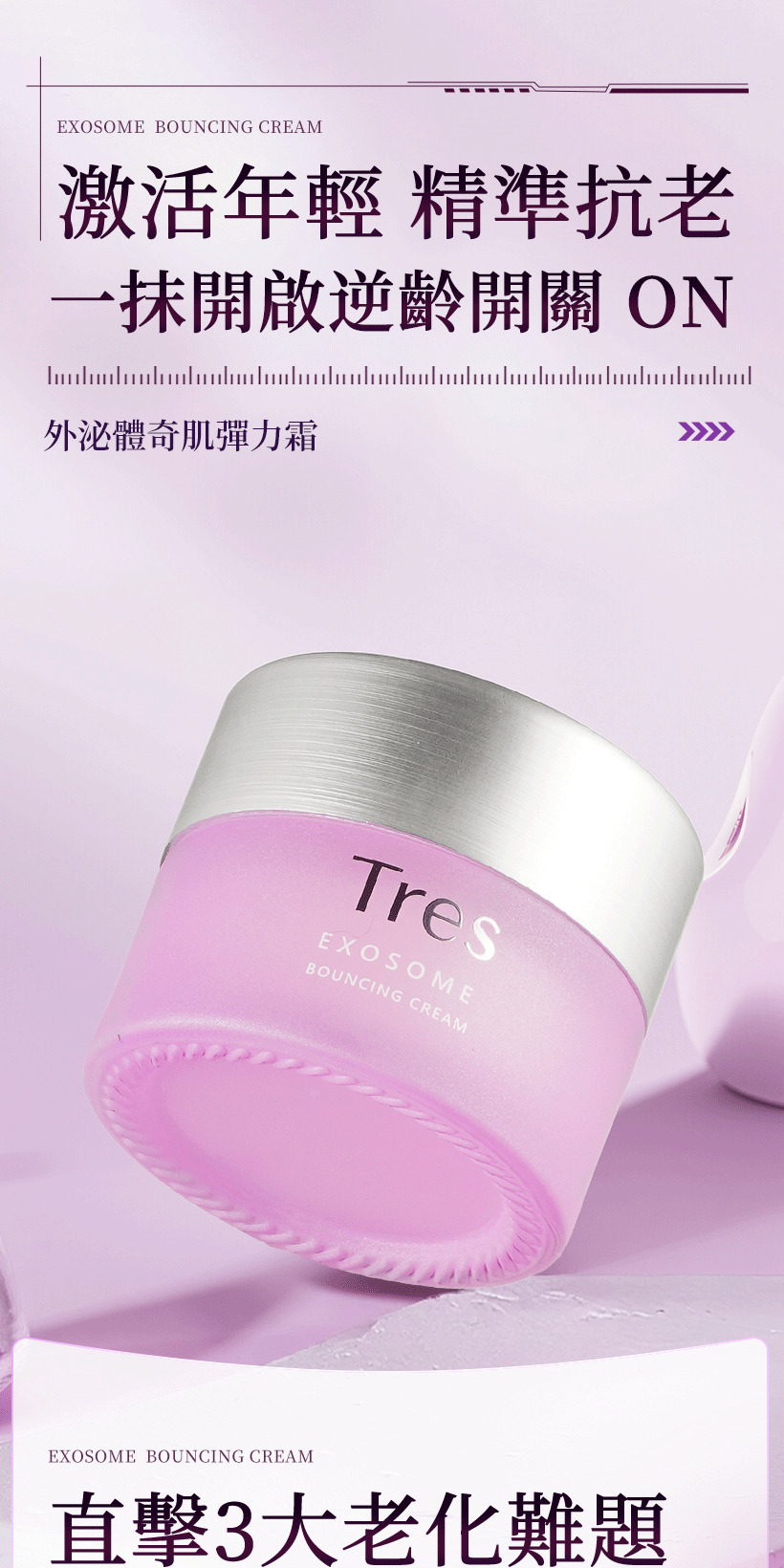 抗老乳霜,外泌體,胜肽,撫紋霜