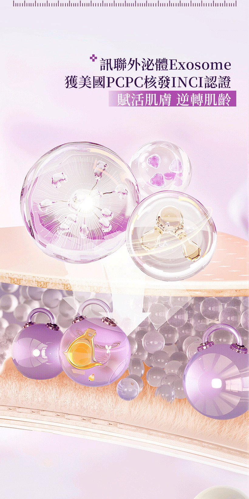 抗老乳霜,外泌體,胜肽,撫紋霜