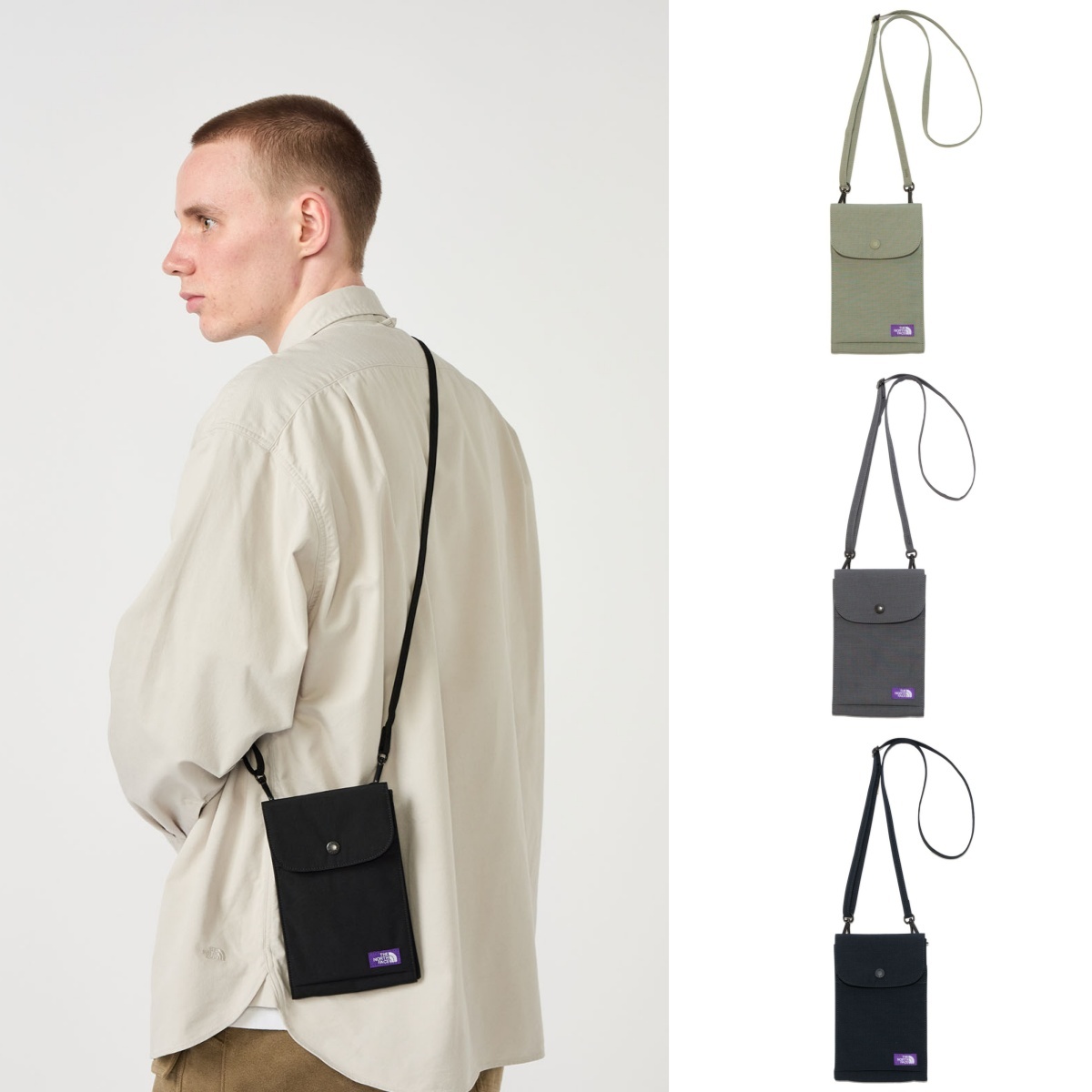 預購┃日本 TNF 紫標 Mountain Wind Utility Case 側背包 小包 卡夾 夾層 護照