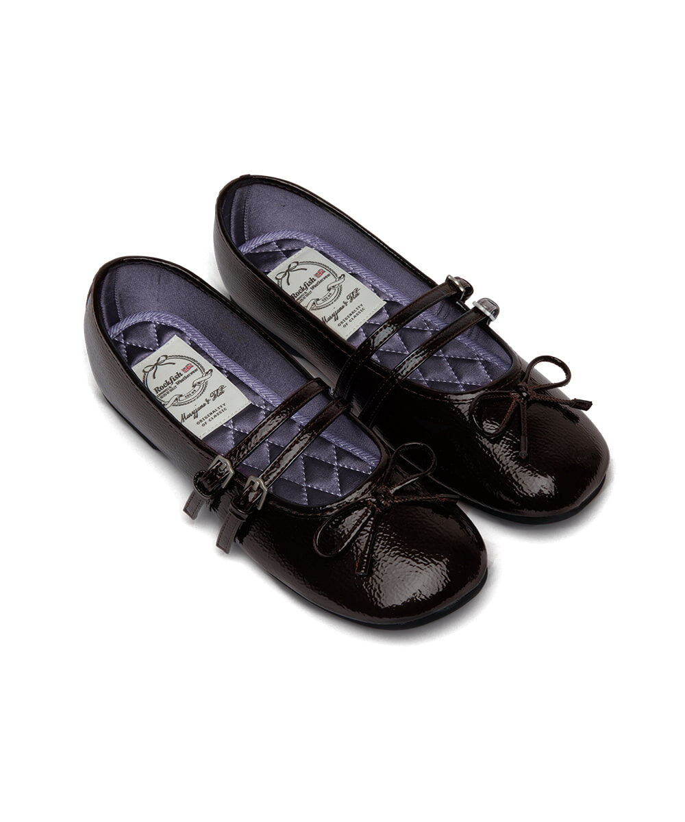 Rockfish Weatherwear SQUARE TOE TWO STRAP MARYJANES(ENAMEL)