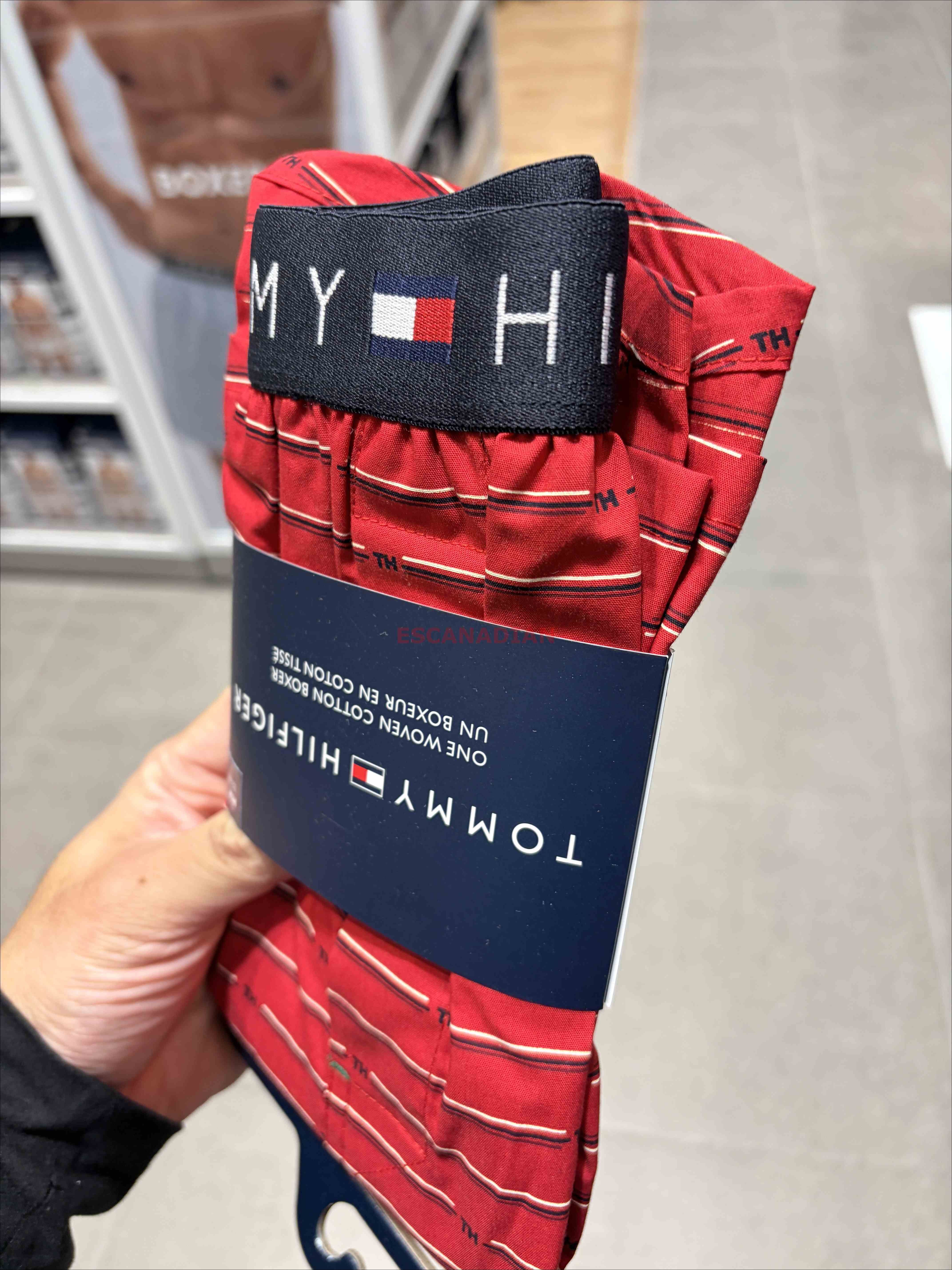 TOMMY 男大人 橫條 平口 四角褲