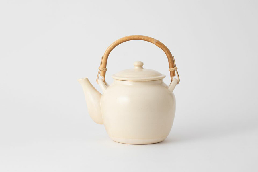 中川政七商店 - 萬古燒直火土瓶 竹籐