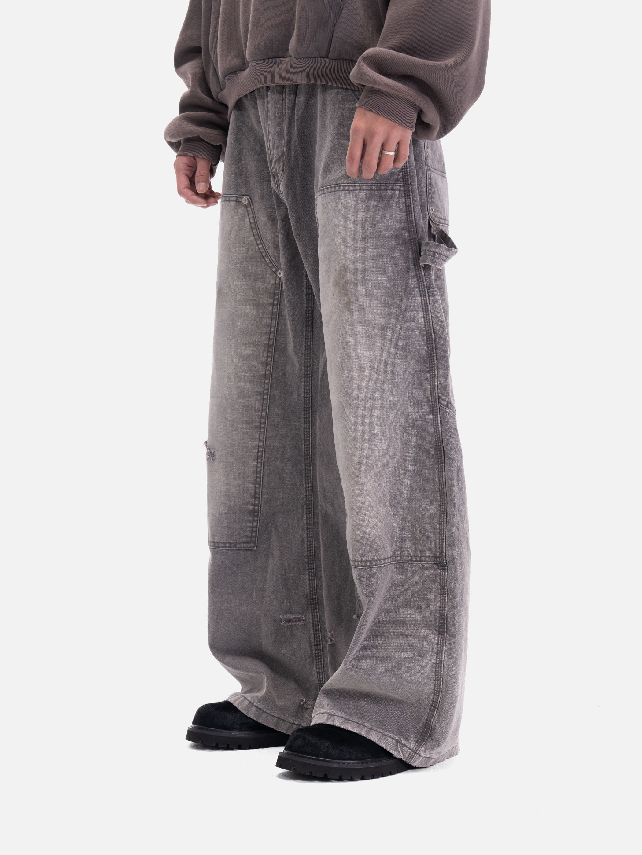 【現貨】ACR 西雅圖 伐木 做舊 水洗 微彎刀 牛仔褲