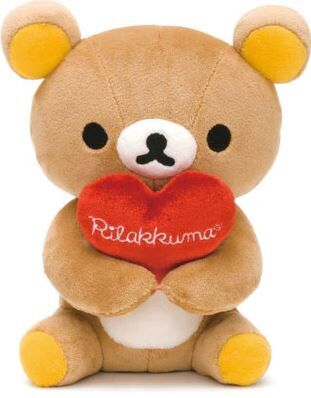 Rilakkuma Heart Tabletop plush doll (Rilakkuma)