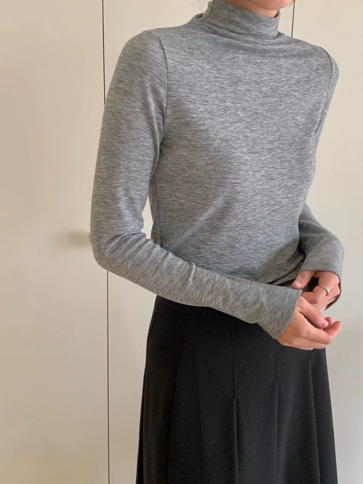 523 正韓彈力親膚高領打底衣