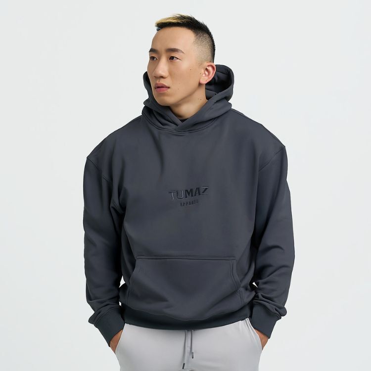 超輕量刷毛連帽上衣（礦石灰）