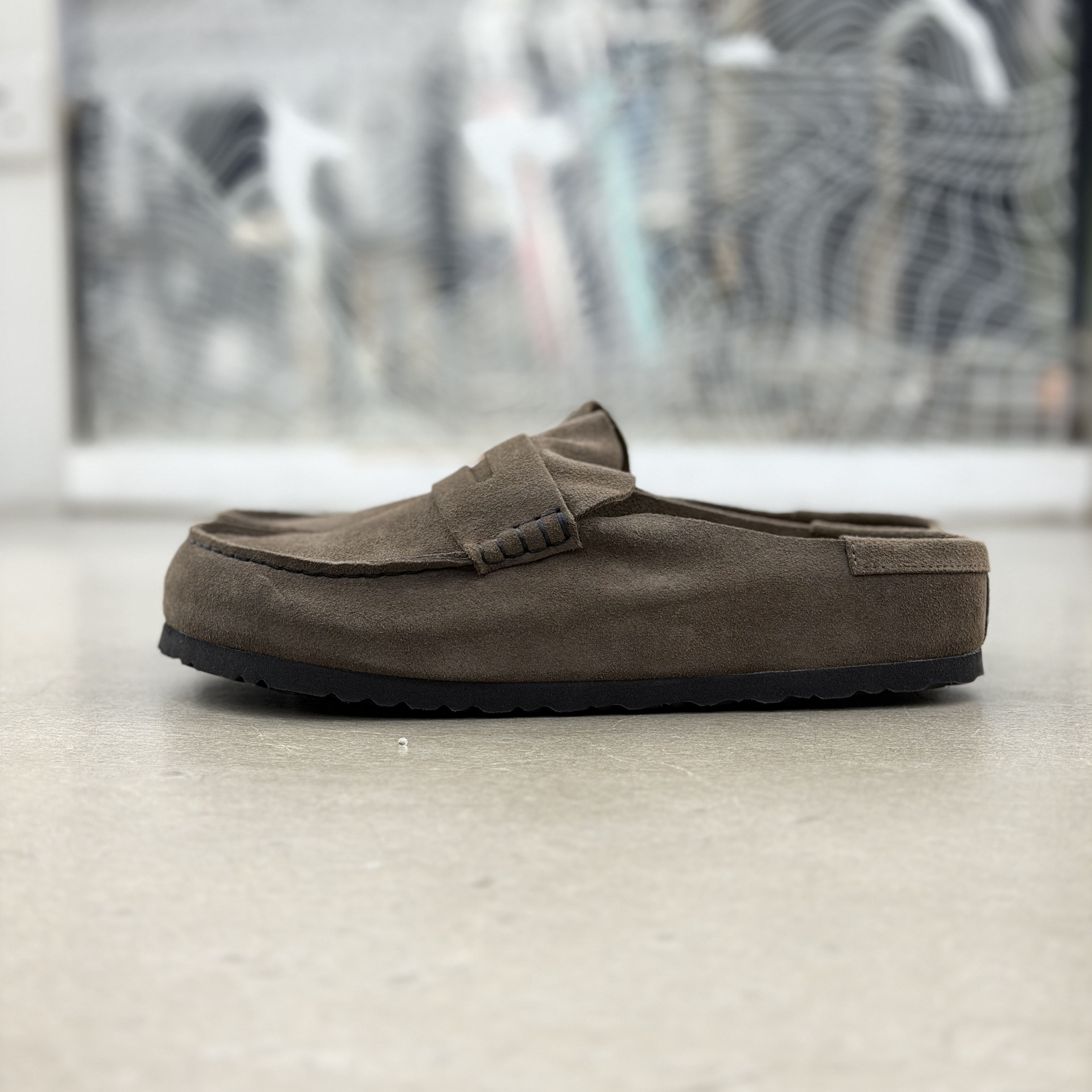 Birkenstock Naples Wrapped  Suede Leather - Concrete Gray |1029672