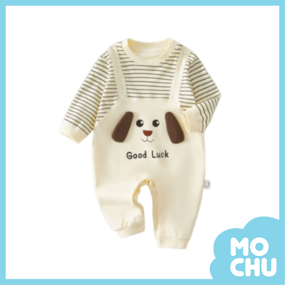 背帶狗假兩件連身衣