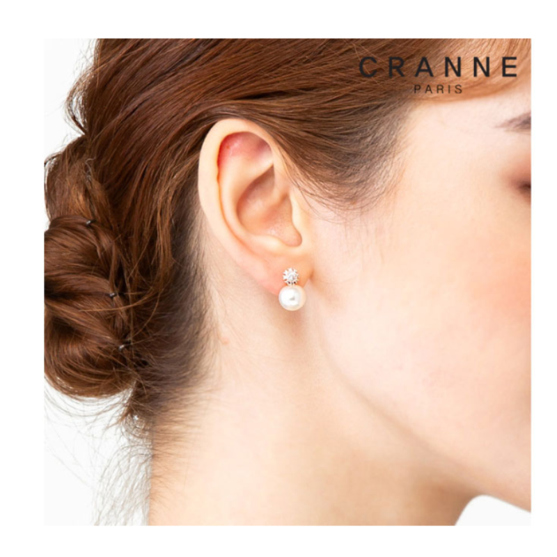 HKAG0213-003 14K GF 진주 눈사람 귀걸이 C24EGF083 (A3)