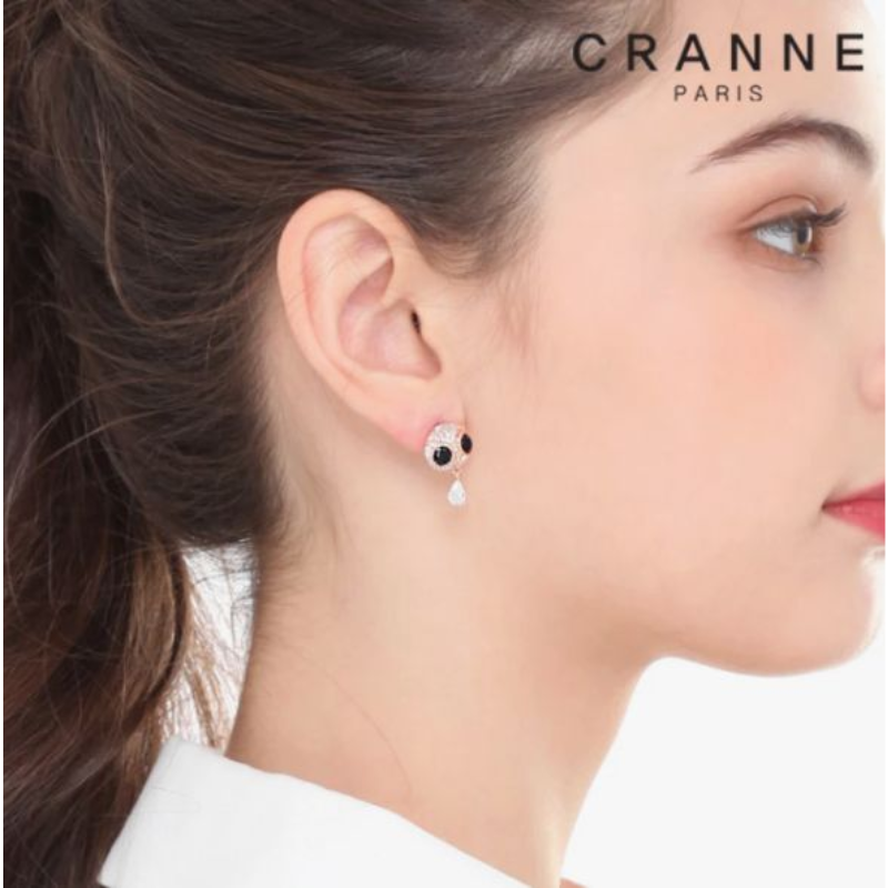 HKAG0213-008 실버 부엉이 귀걸이 C24EB282 (A8)