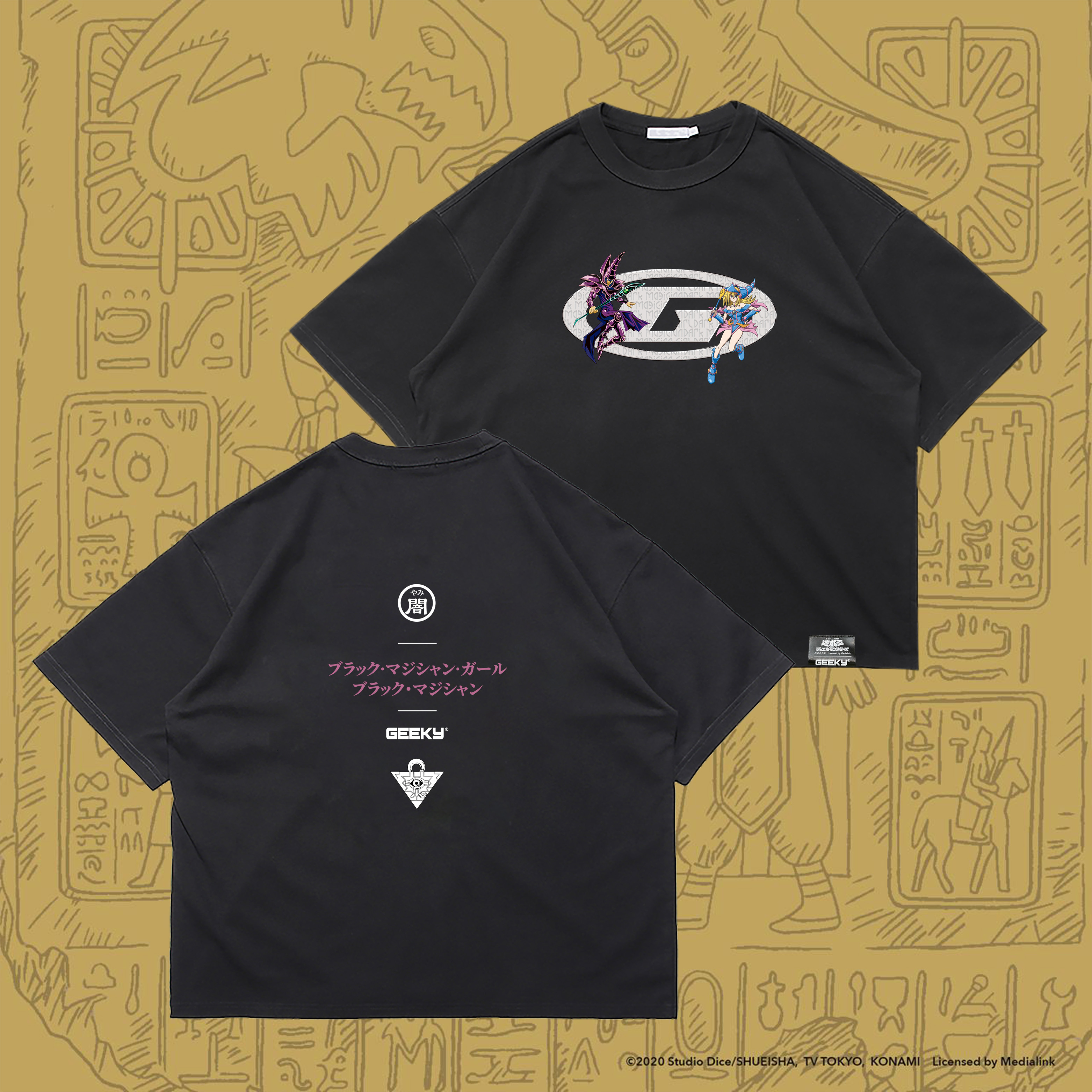 GEEKY x 遊戲王黑魔導短T-黑