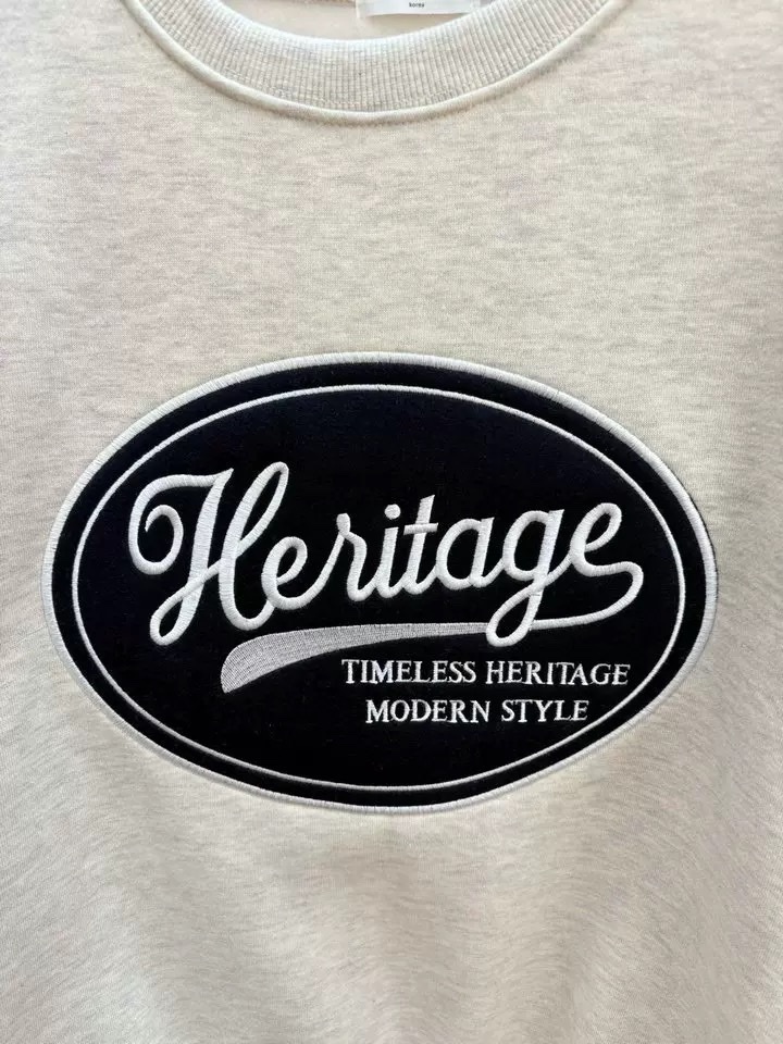 323 正韓刺繡大Logo內磨毛衛衣