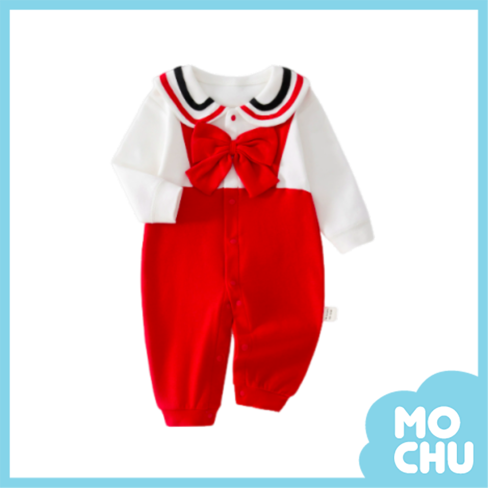 海軍大蝴蝶結長袖連身衣