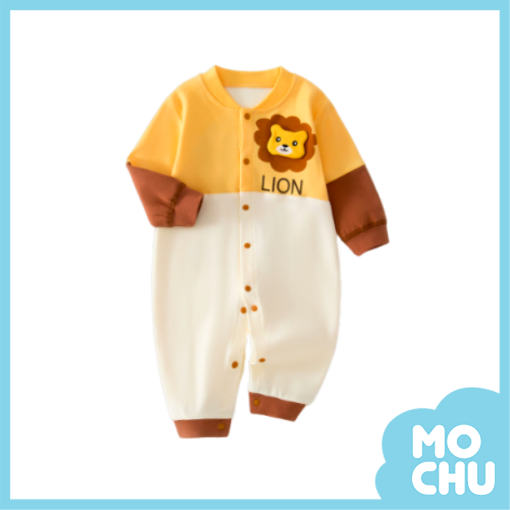 拼接獅王長袖連身衣