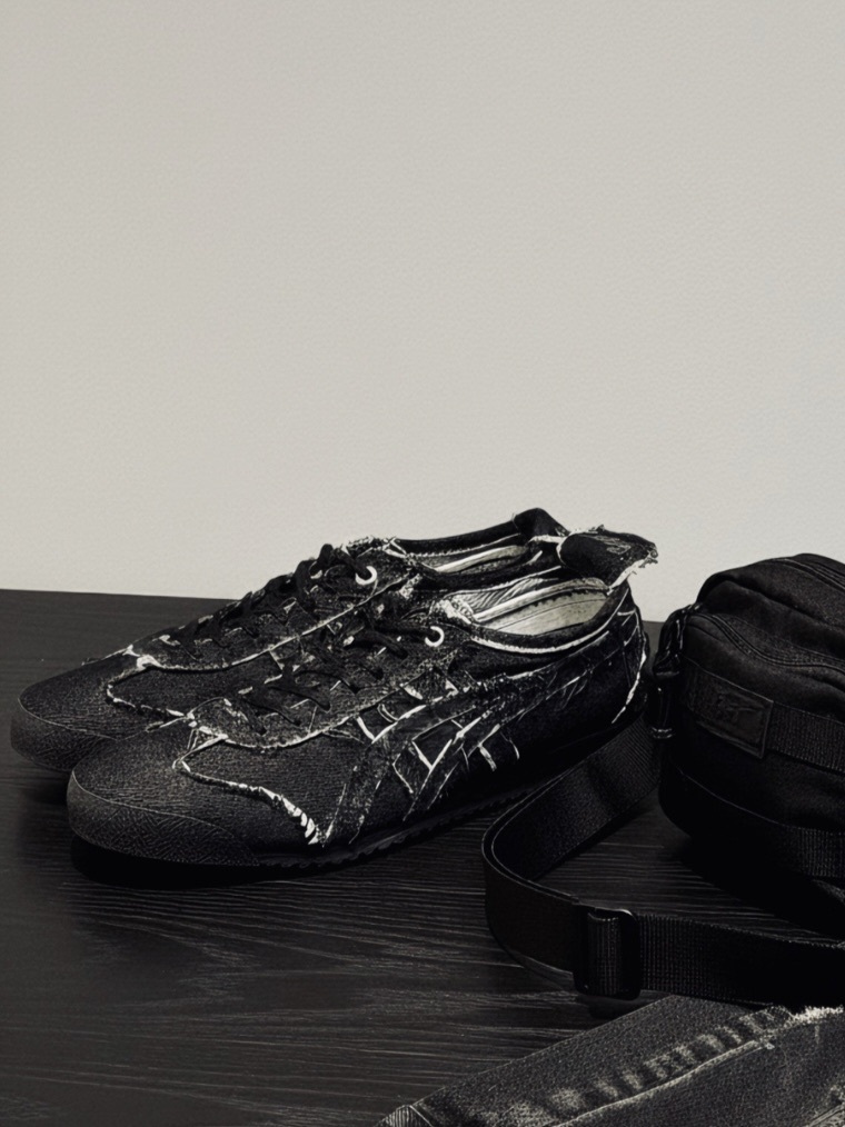 Onitsuka Tiger 鬼塚虎 MEXICO 66 SD 復古黑單寧 男女鞋 黑色