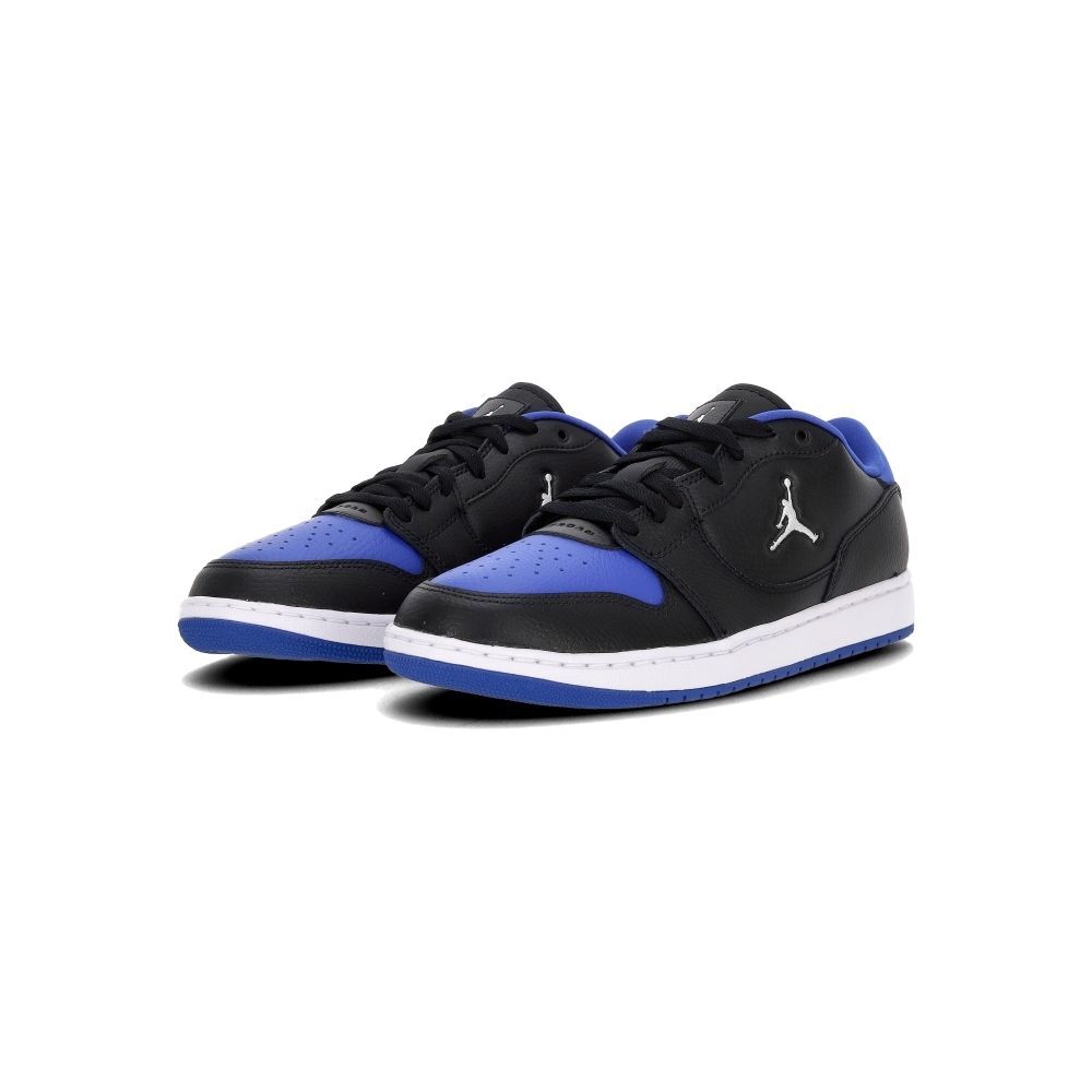 NIKE 休閒鞋 JORDAN Court Connect Low 黑藍色 皮革 男 IQ5698-002