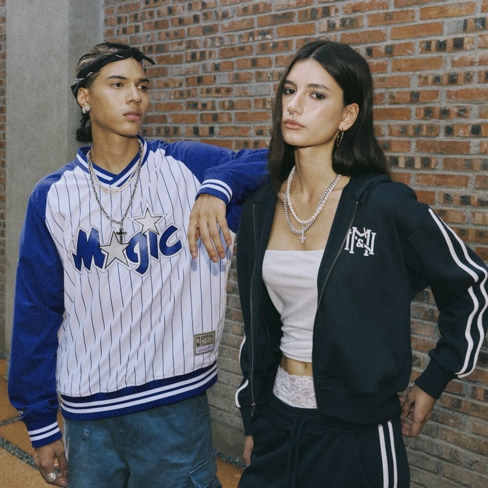 Mitchell & Ness NBA ORLANDO MAGIC PULLOVER JACKET 白藍 魔術隊 V領 長T【MN25BOU10BD】