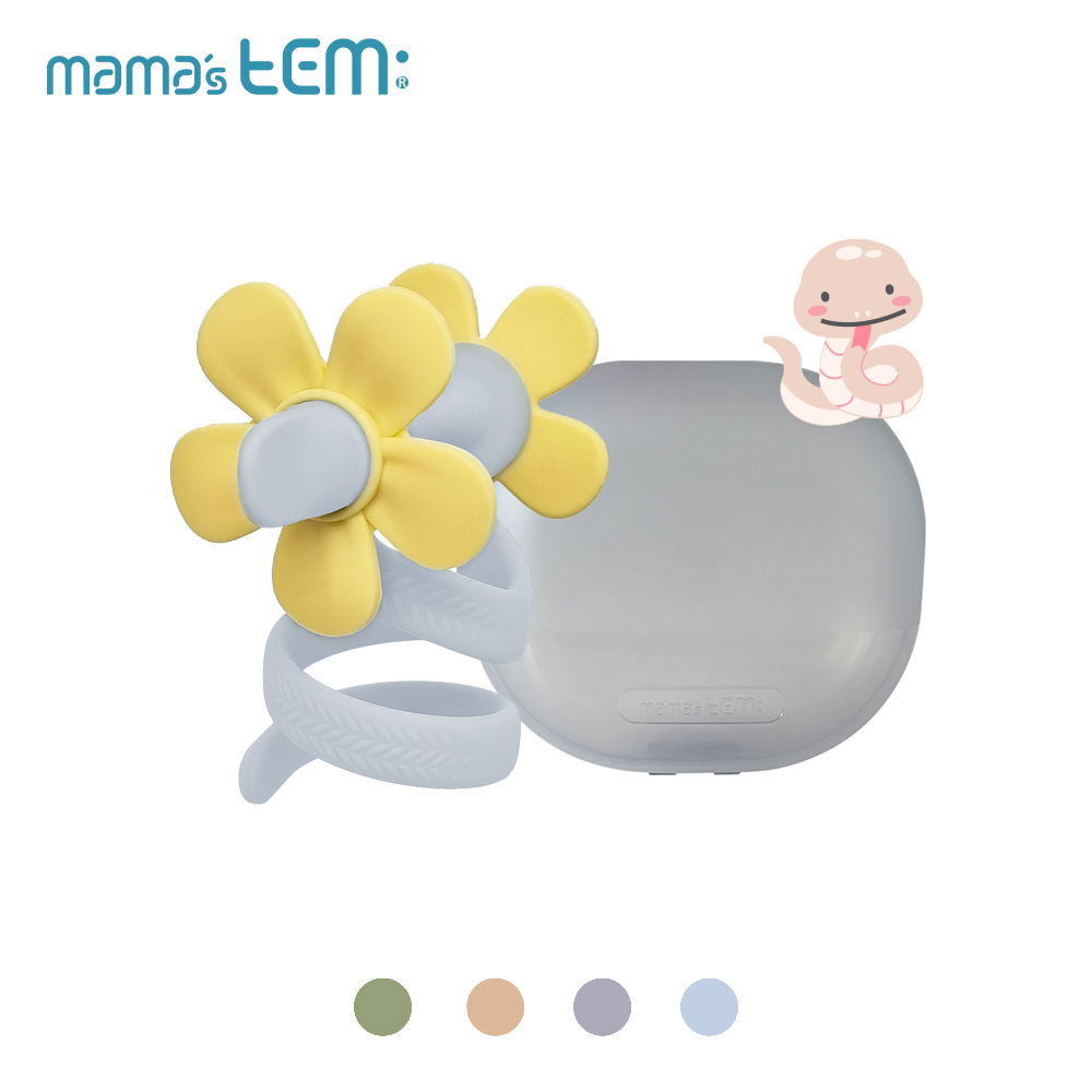 固齒器【小龍捲花-贈輕量泡泡盒】-韓國MAMA's TEM固齒器