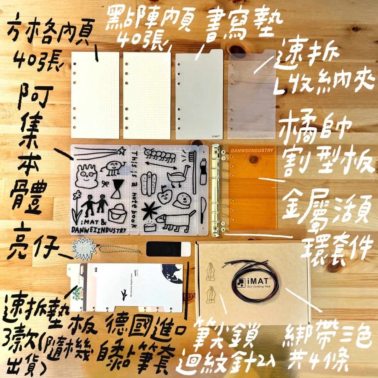 IMAT x 東維工業 ｜ 阿集&橘帥&亮仔 三兄弟 手帳旅伴套組