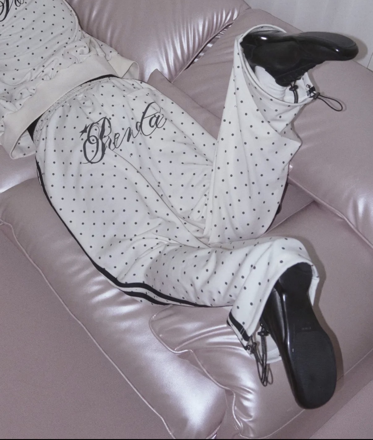 PRENDA DOT JERSEY LAYERED PANTS 點點 長褲