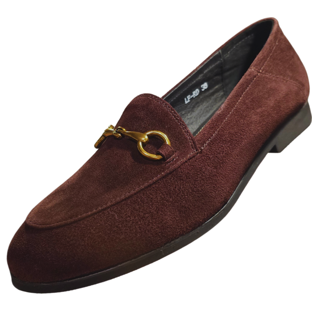 Yauritos |  LF| 英倫風馬銜鍊麂皮樂福鞋