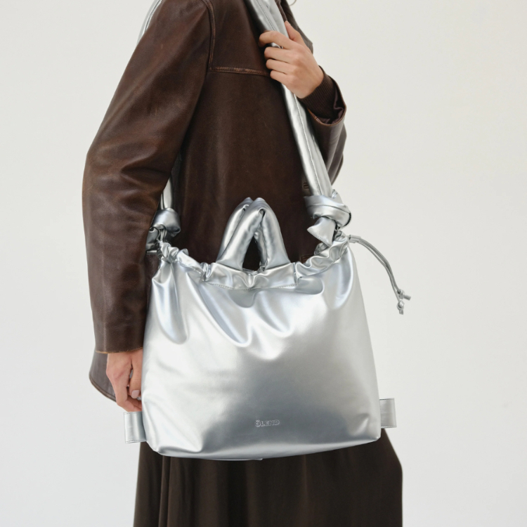 西班牙 OLEND 空氣蓬蓬四用包 ONA Vegan Leather  銀