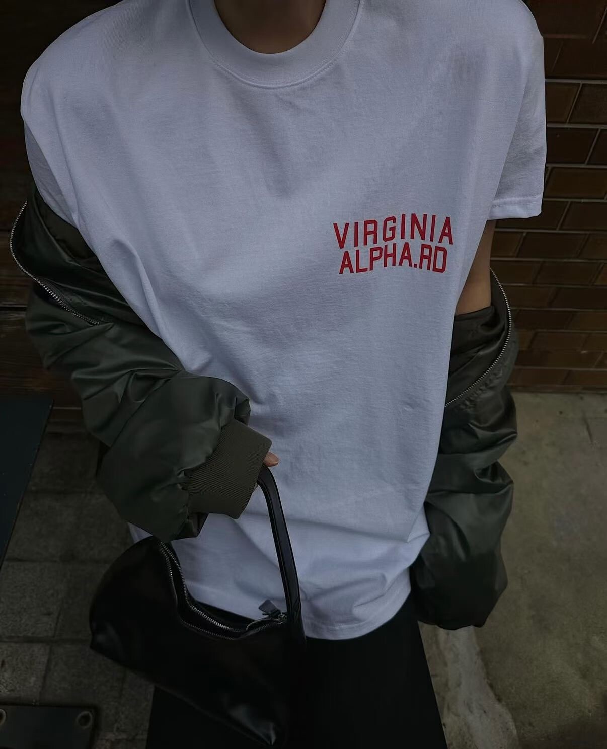 背78印字小袖TEE