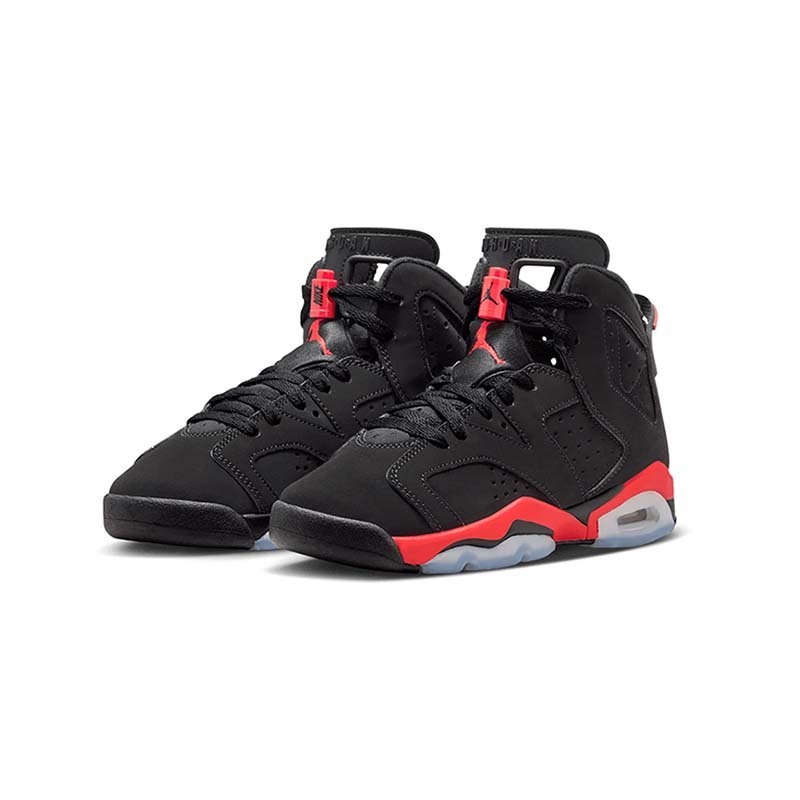 Air Jordan 6 Retro "Infrared Salesman" GS 大魔王 紅外線 黑紅 大童 女款 IQ1275-001 [台灣現貨]