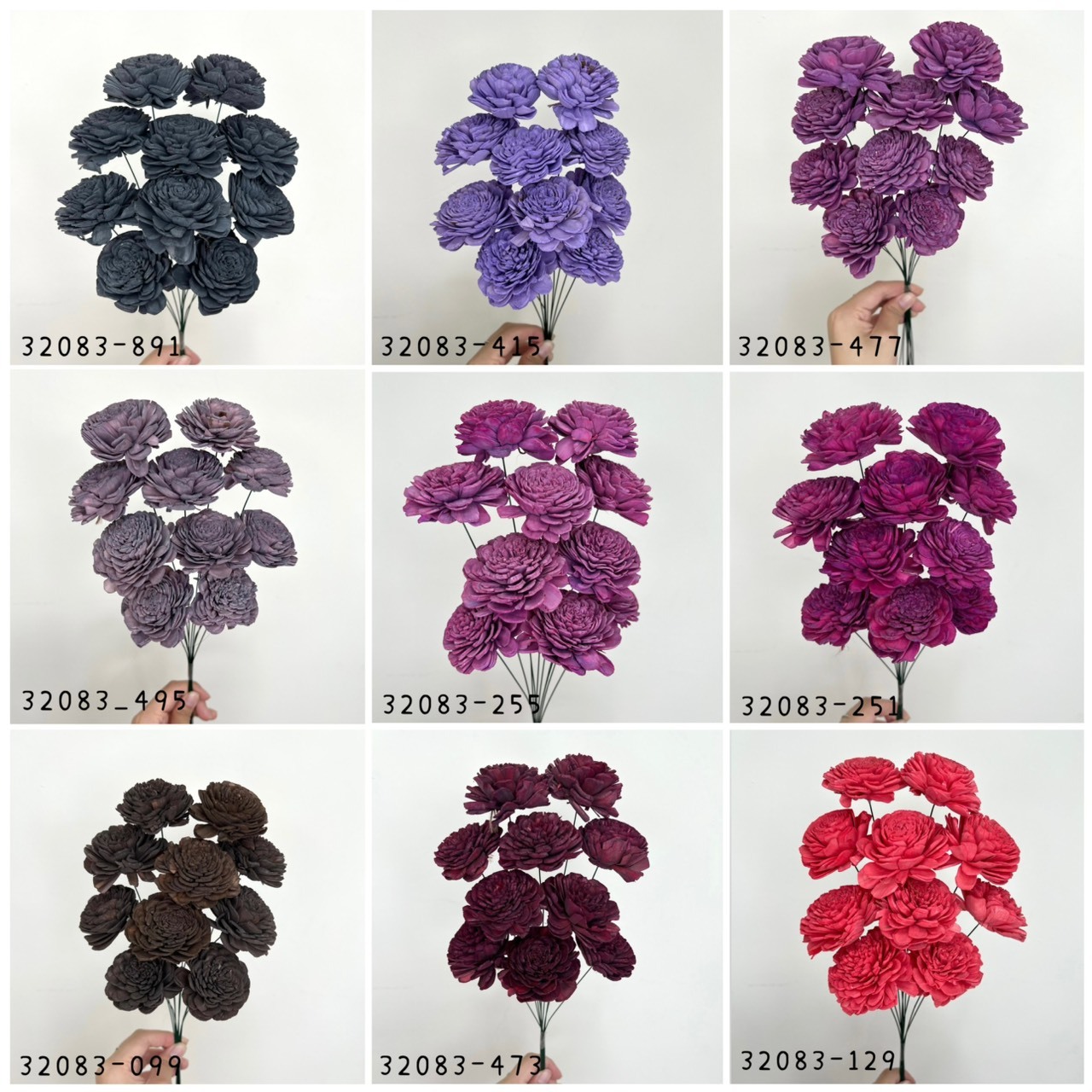 (促銷)印度索拉玫瑰花(6cm) 32083系列