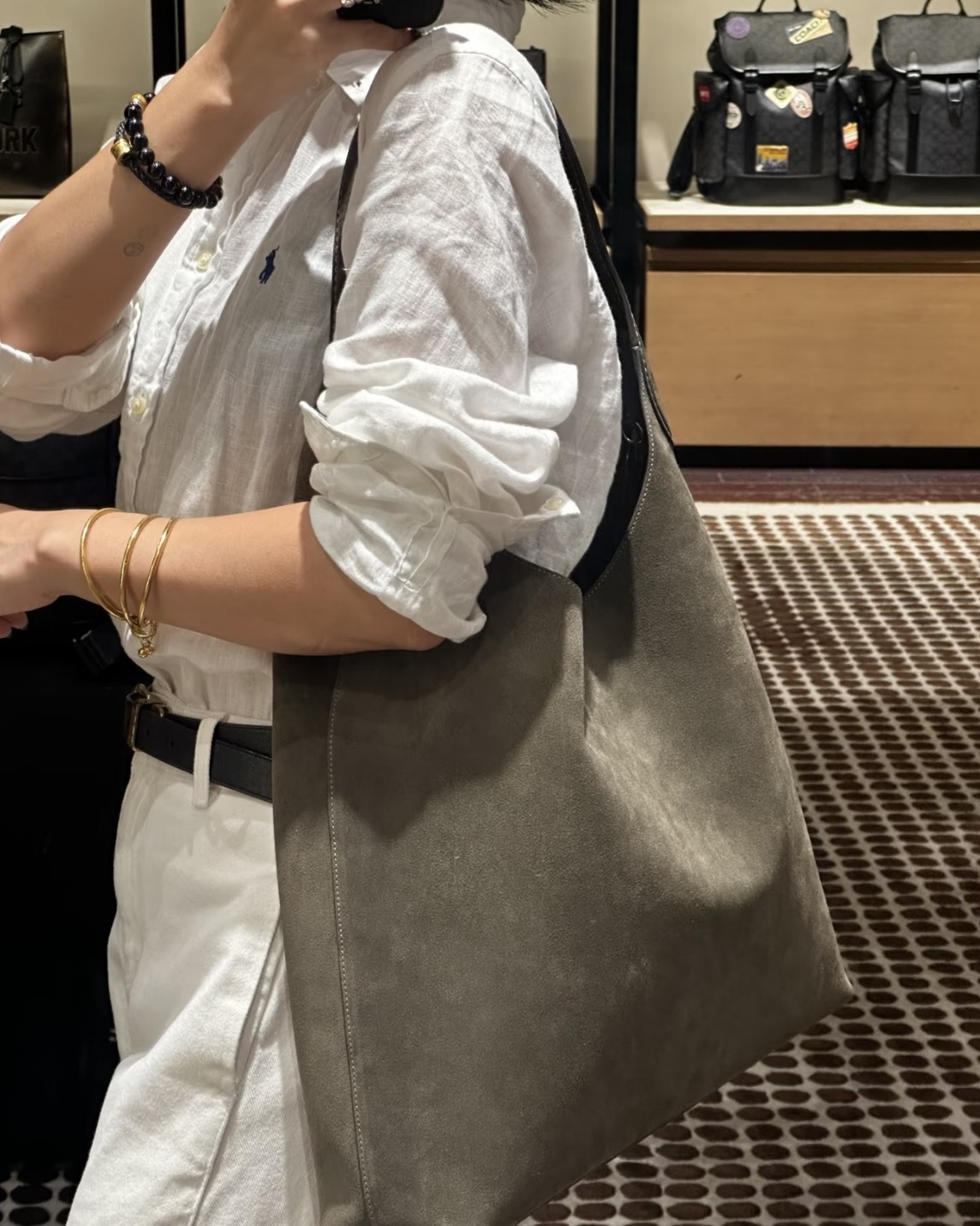 <美國超扯折扣>Coach Brooklyn 39 單肩 麂皮 牛皮 Hobo 托特包 手袋 包包 5色