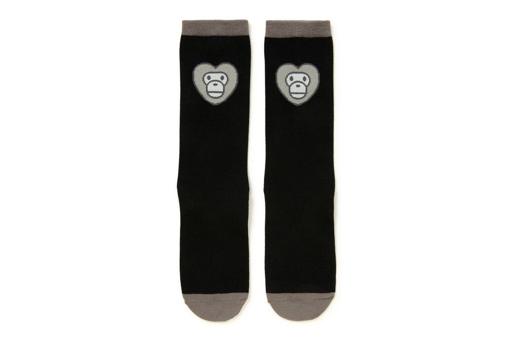 2026SS BAPE A BATHING APE BABY MILO SOCKS #3 愛心 MILO 長襪 襪子 2色 現貨 AM20184303