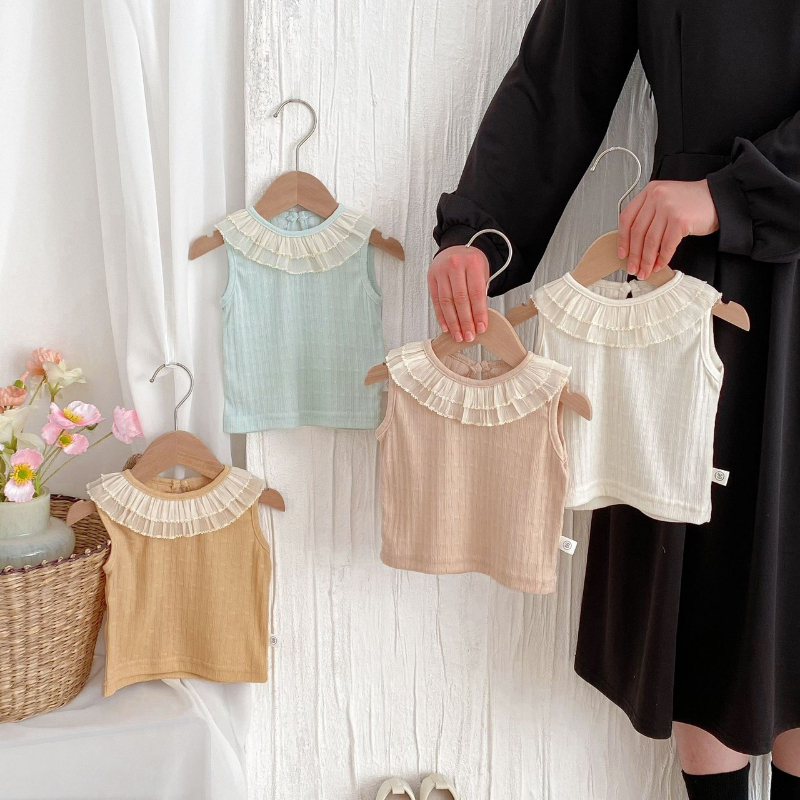 荷葉花邊領背心(80)