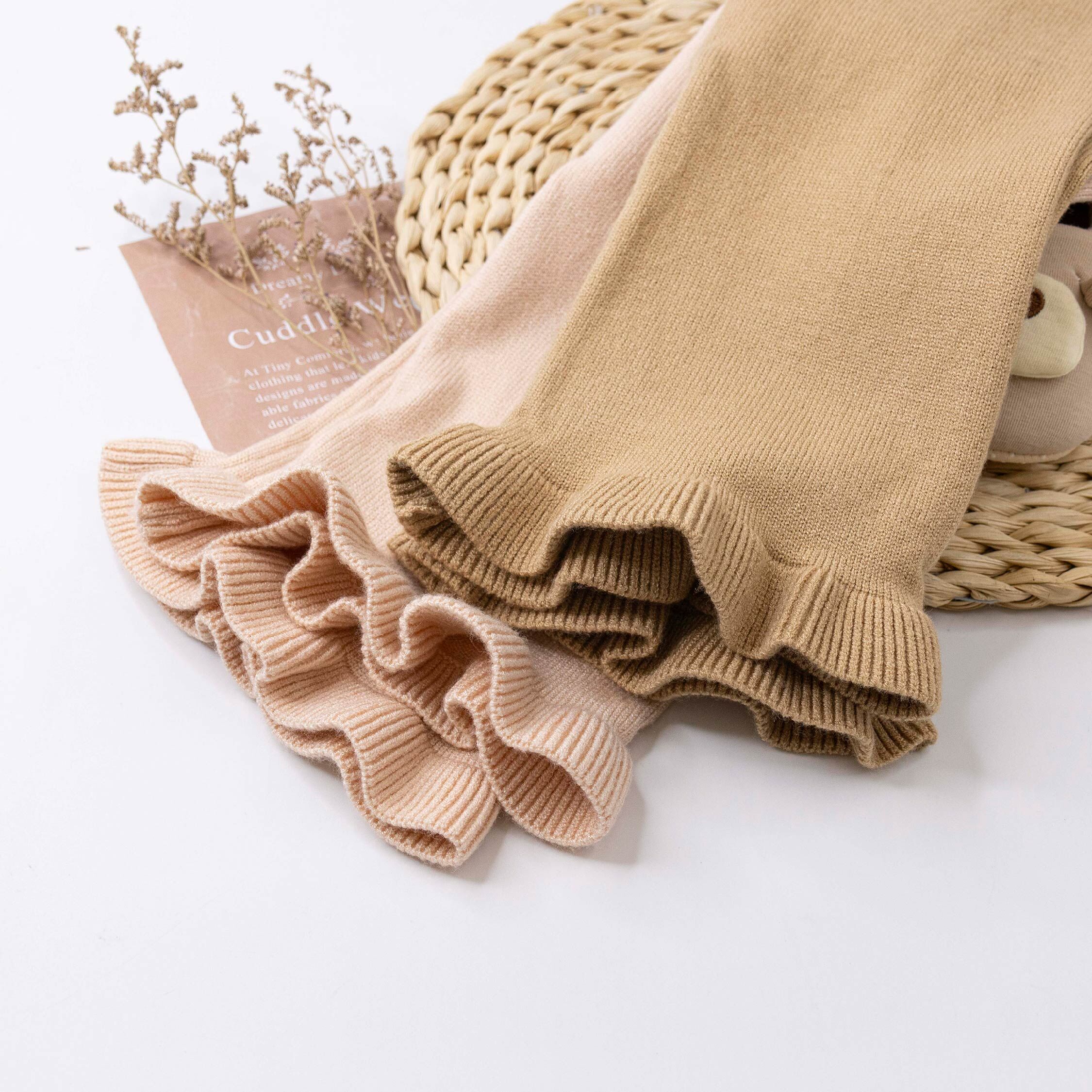 【H56239】氣質立體蝴蝶結針織套裝＊二色