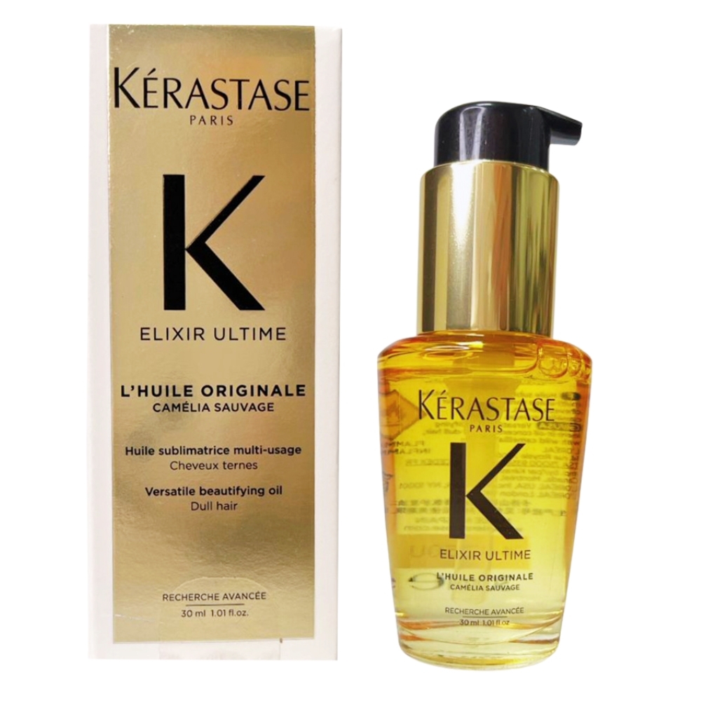 KERASTASE 巴黎卡詩 金緻柔馭山茶花鎏光露 30ml 旅行中樣 (奢光小金油)