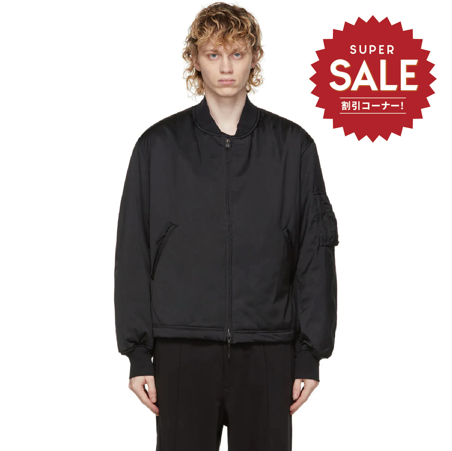 【 Y-3 M CL BOMER JKT 飛行夾克 - 黑 】