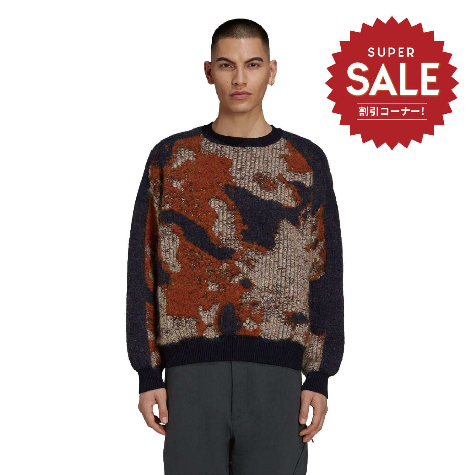 【 Y-3 U CH1 KNT SWT 針織毛衣 - 咖啡 】