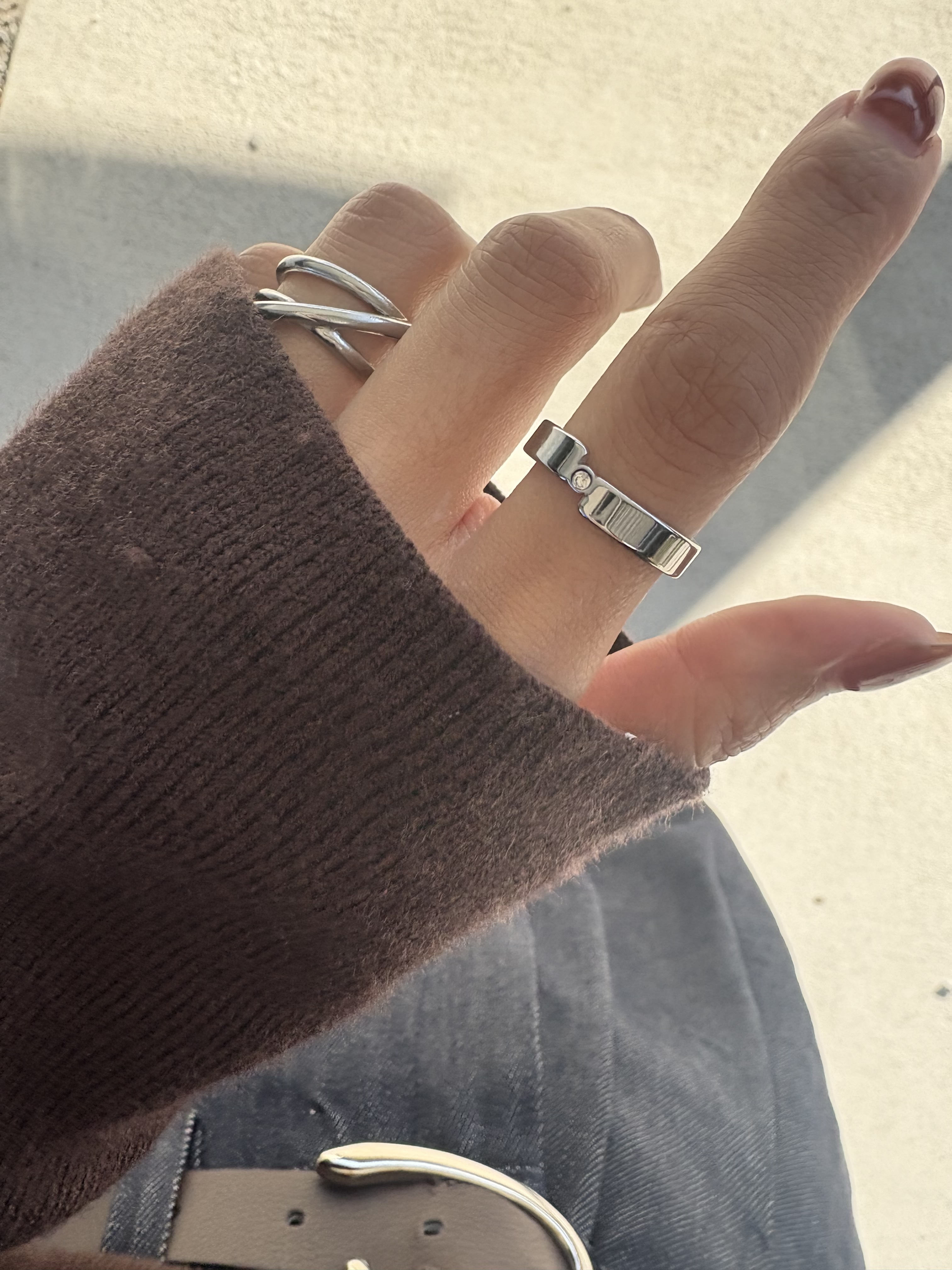 one stone point ring