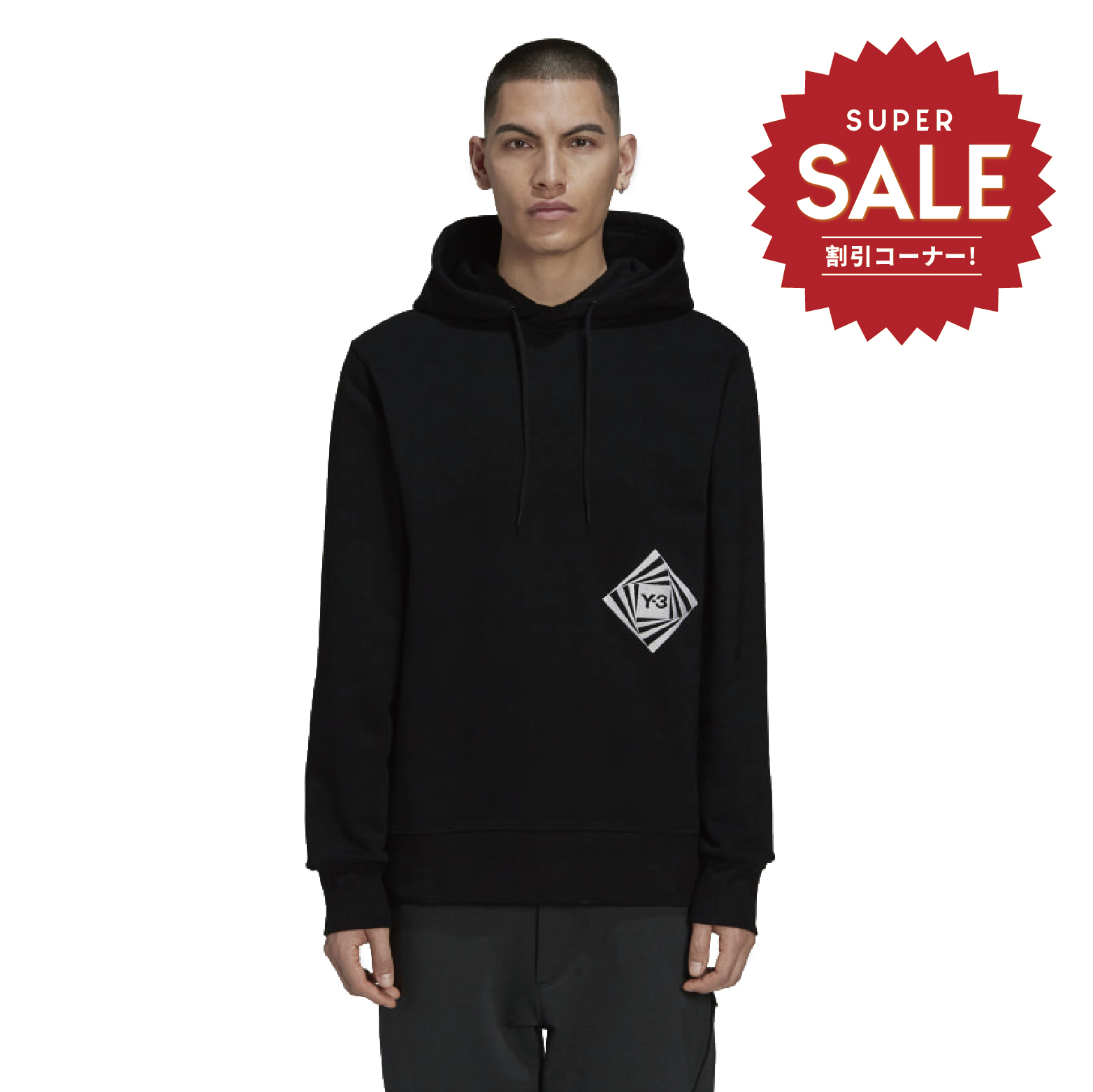 【 Y-3 M CH1 OPTIM HDY 錯視圖帽TEE 】