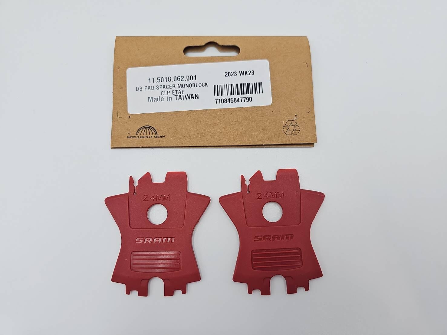 SRAM  11.5018.062.001 第一代 2.4mm 碟煞卡鉗夾片 碟煞墊片 碟煞卡板 碟片 卡片 monoblock
