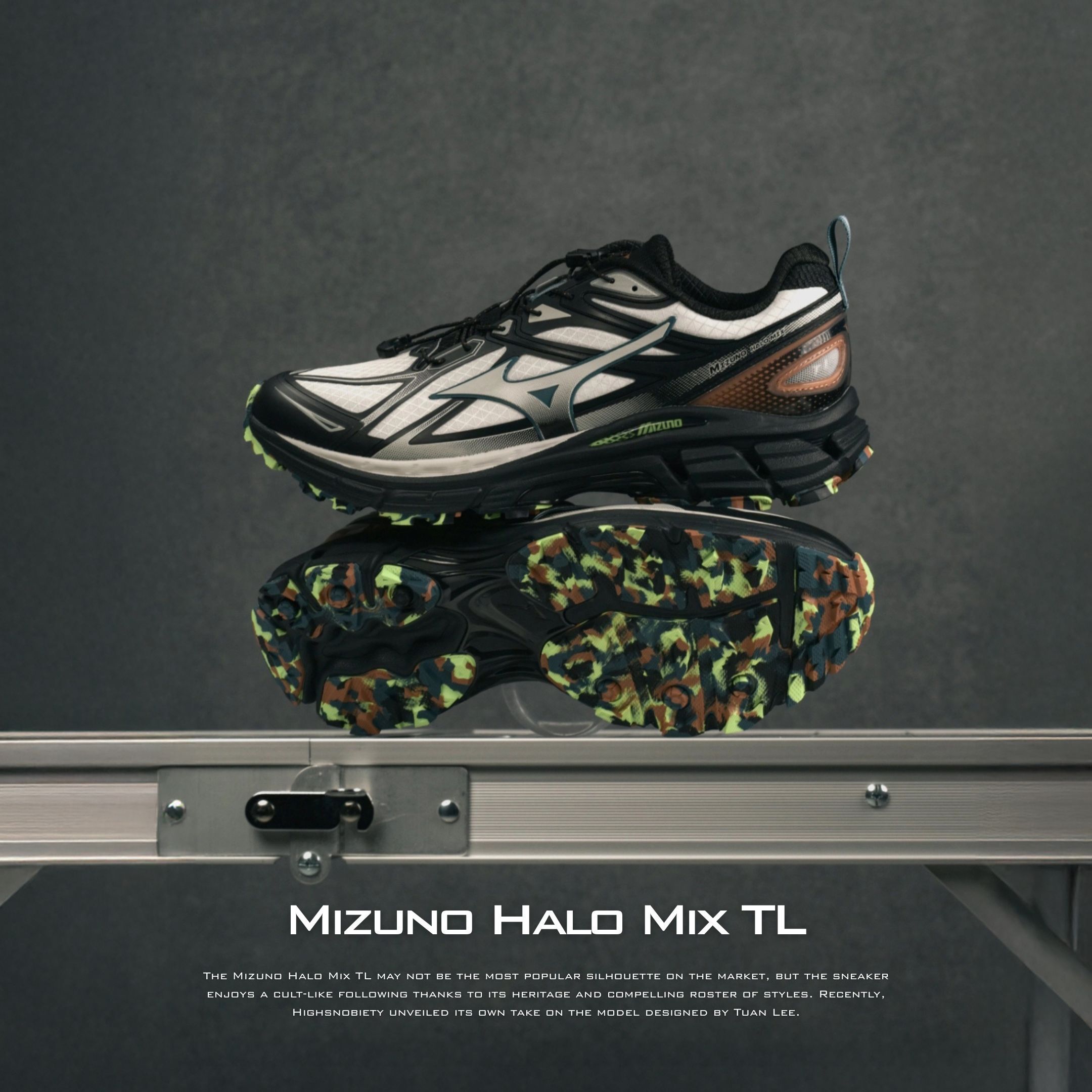 NICEDAY 代購 Mizuno Halo Mix TL 灰黑 銀黑 銀灰 機能 慢跑 美津濃 D1GH251204