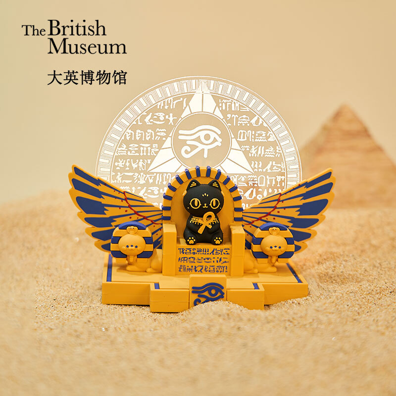 大英博物館｜安德森貓和她的朋友們系列｜法老貓手機支架氛圍燈擺件