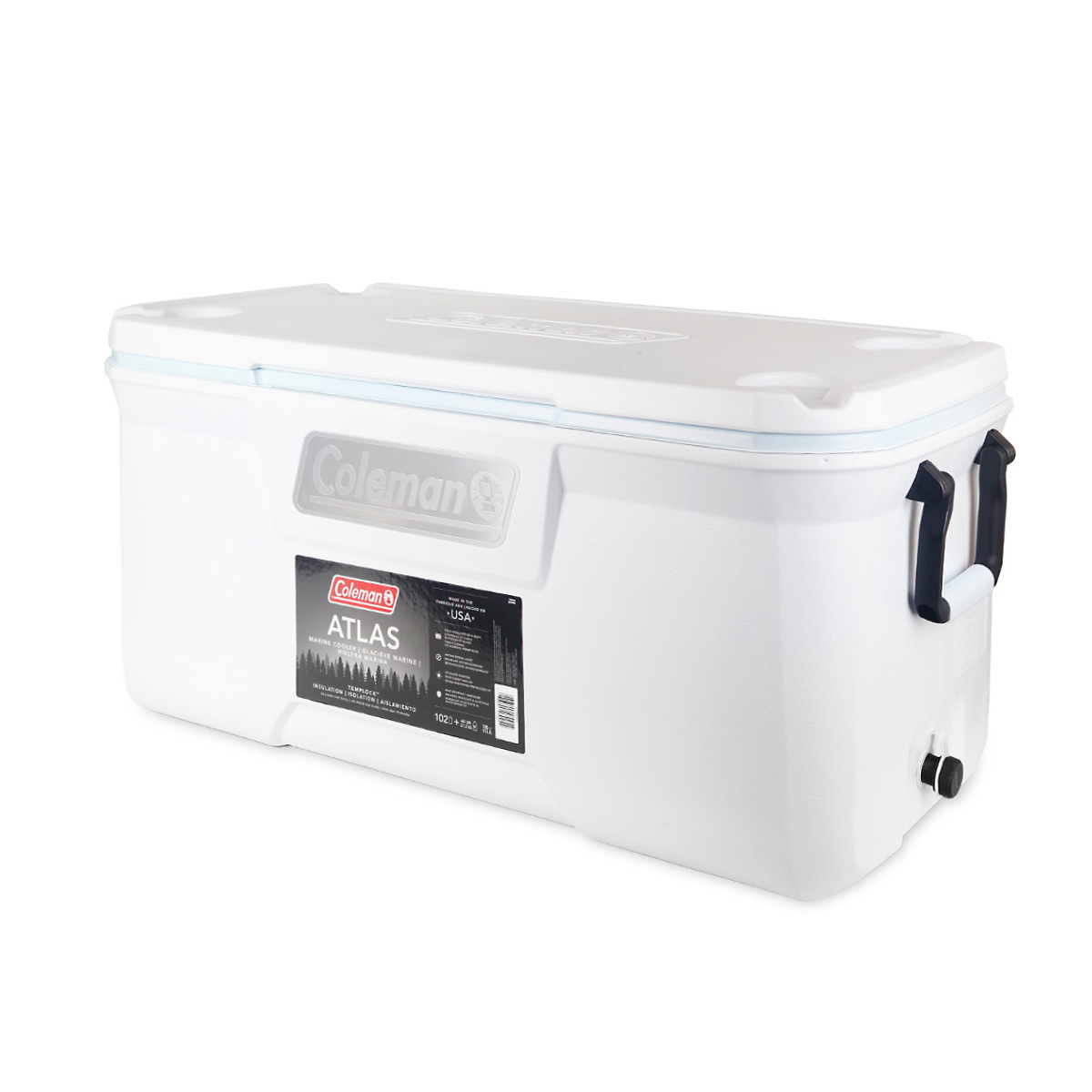 美國品牌Coleman Atlas 120Qt 113.5L 有轆冰箱 (白色) -2156051