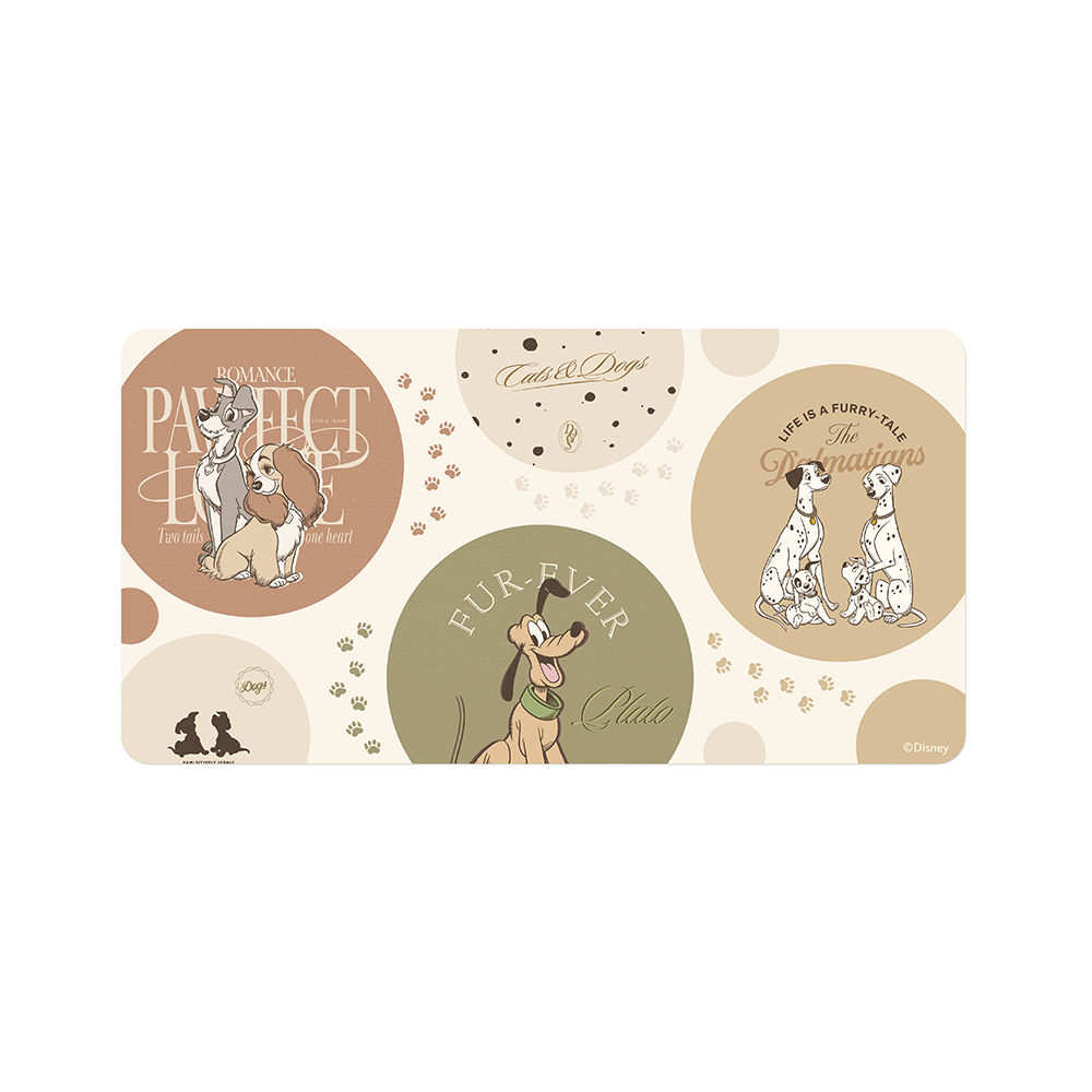 Disney Cats And Dogs 魯斯佛/瑪麗貓-三合一多功能滑鼠墊 標準尺寸【正版授權】