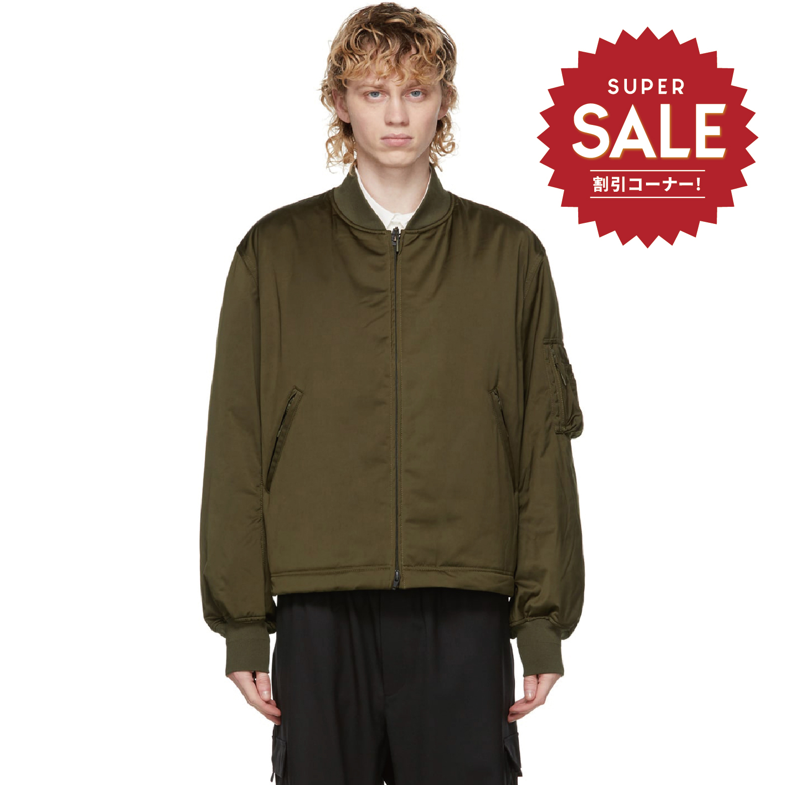 【 Y-3 M CL BOMER JKT 飛行夾克 - 軍綠 】