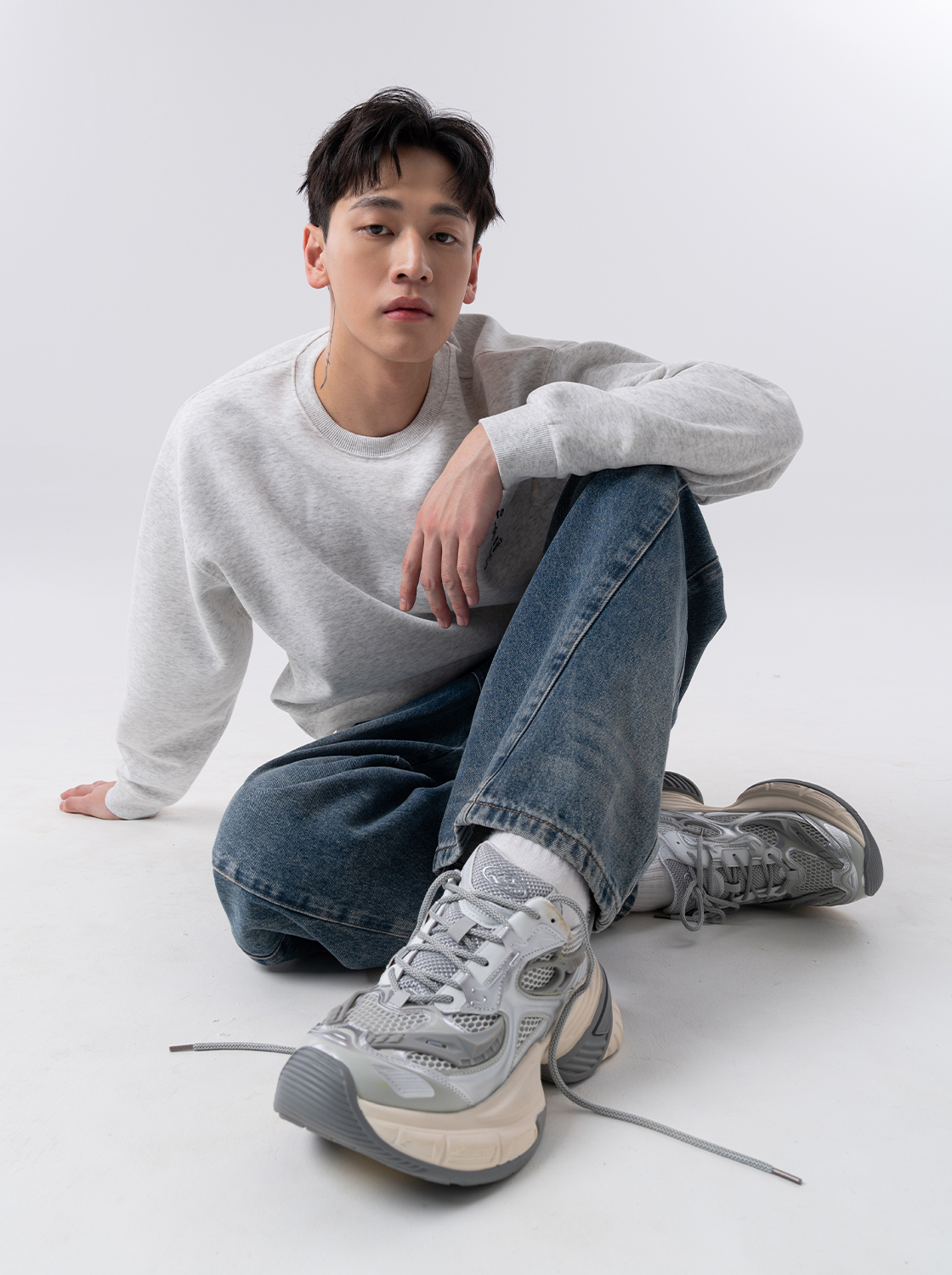 潮流老爹鞋-銀灰