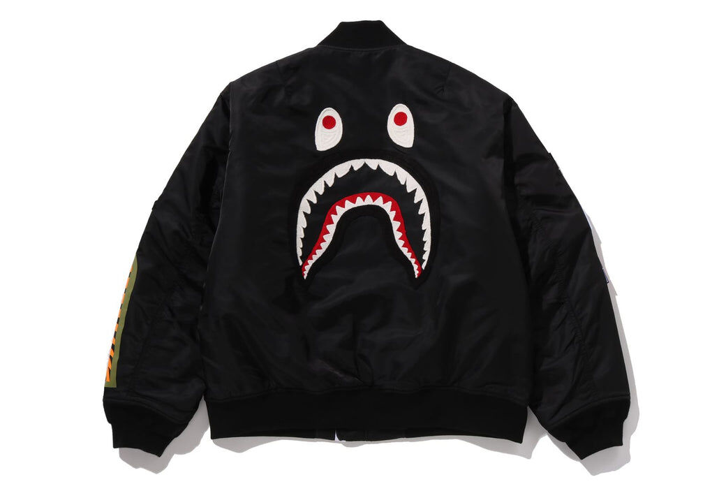 2025AW A BATHING APE BAPE SHARK MA-1 鯊魚 外套 現貨 1L80141003